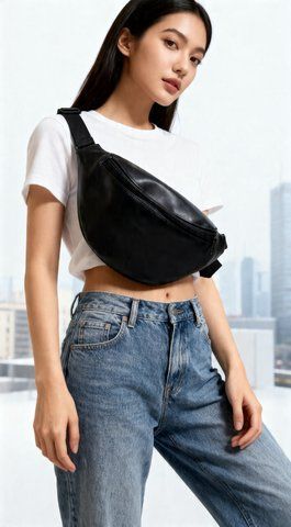 Жіноча сумка слінг Crossbody з глянцевої екошкіри 3010944527 фото