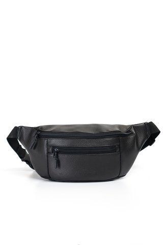 Поясная нагрудная сумка бананка экокожа Bord Black 2476944843 фото