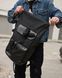 Стильний та практичний рюкзак ролтоп для ноутбука Rolltop для подорожей чорного кольору 1880329584 фото 4